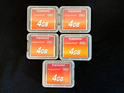 Lot transcend 4gb cf - 5,
