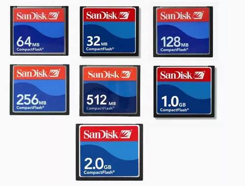 Sandisk 64m 256m - 512m, cf
