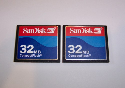 2pcs 32mb sandisk compactflash - 32mb,